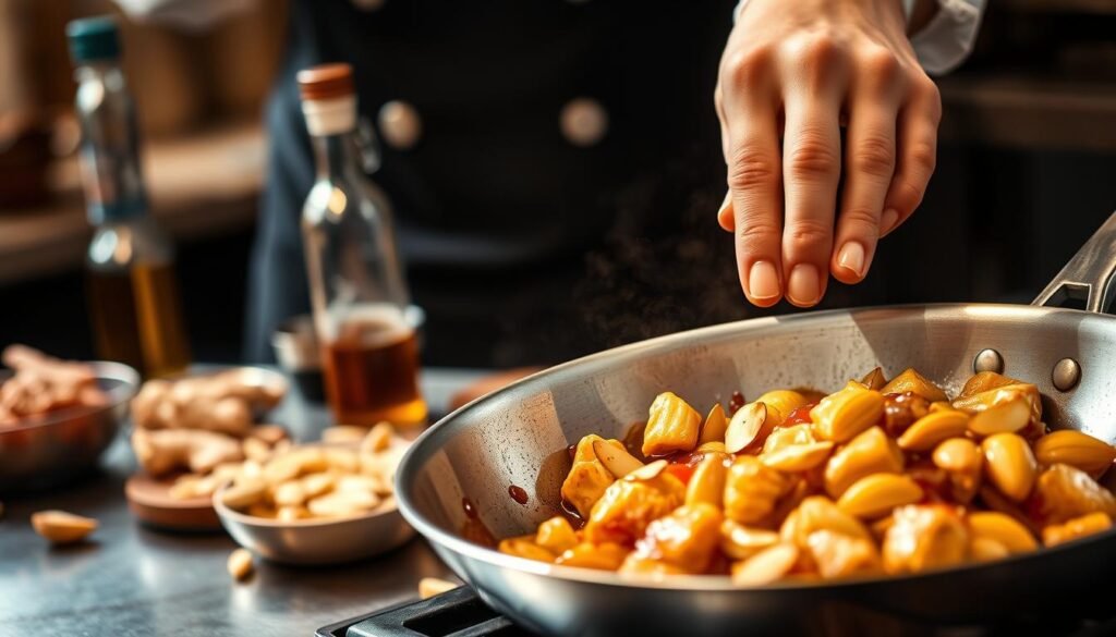 Almond Chicken Chinese Sauce Preparation