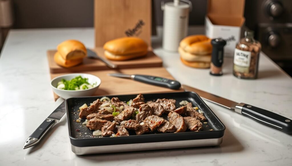 Kitchen Equipment for Cheesesteak Sandwich Kitchen Equipment for Cheesesteak Sandwich